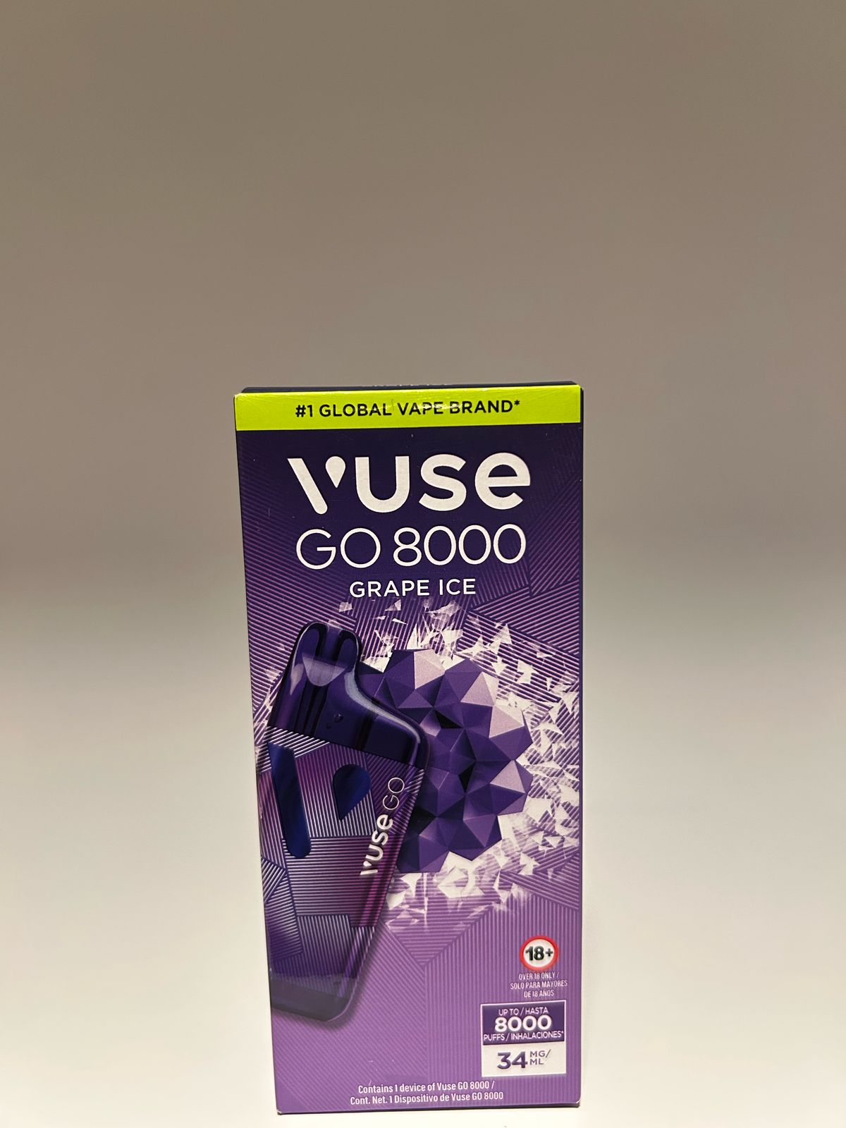 VUSE GO 8000 GRAPE ICE 34 MG La Careta Licores de La 70 - Domicilios en Medelln VUSE GO 8000 GRAPE ICE 34 MG La Careta Licores de La 70 - Domicilios en Medelln