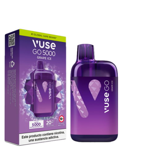 Vapeador Vuse Go Grape Ice - 5000puffs