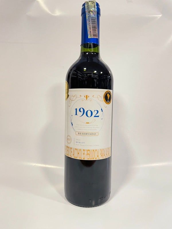 VINO CHILENO 1902 RESERVADO MERLOT 750 ML