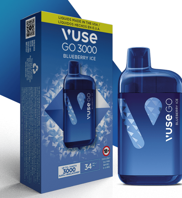 Vapeador Vuse Go Blueberry Ice - 3000puffs