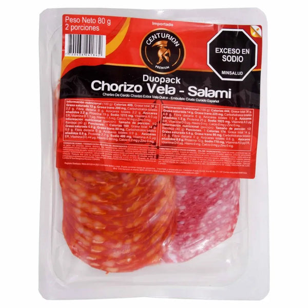 Duopack Chorizo Vela - Salami - 80gr