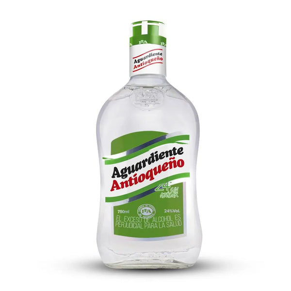 Aguardiente Antioqueño Verde 24° Sin Azúcar - 750ml