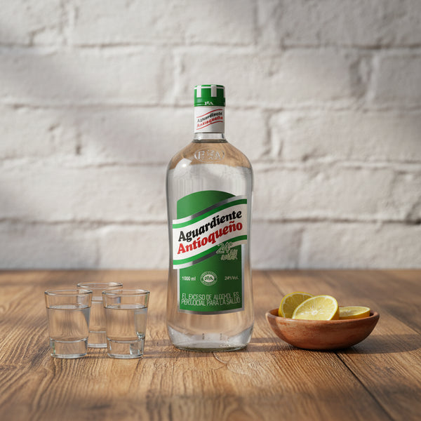 AGUARDIENTE ANTIOQUEÑO VERDE VIDRIO 1000 ML
