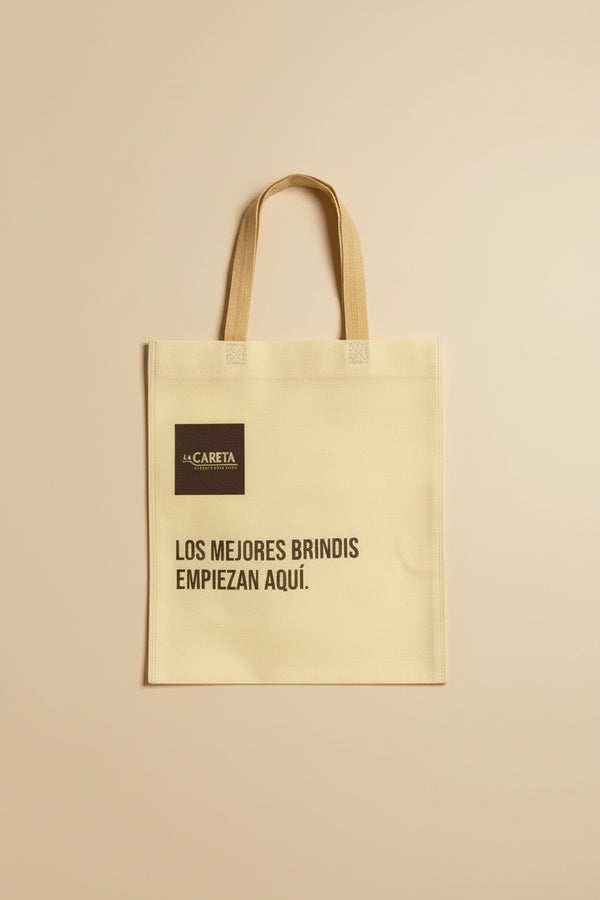 BOLSA TIPO TELA MARFIL PEQUEÑA