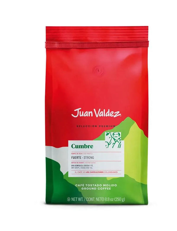 CAFÉ JUAN VALDEZ MOLIDO CUMBRE 250 GR