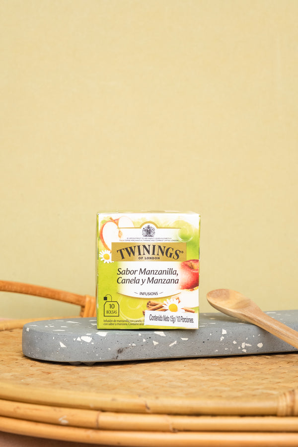 INFUSION TWININGS SABOR MANZANILLA CANELA Y MANZANA  X 10 BOLSAS