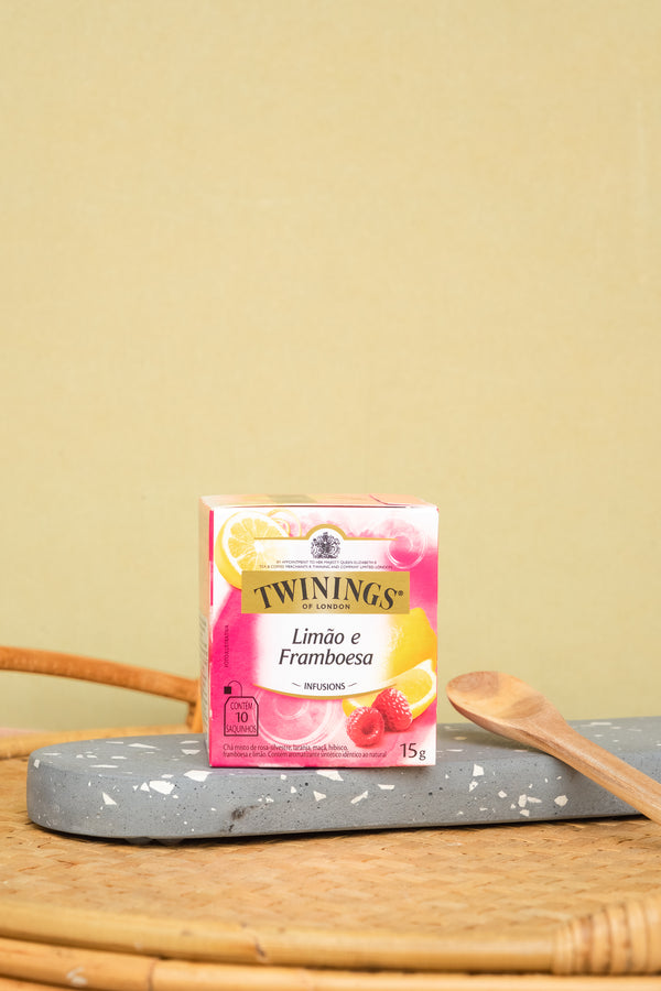 INFUSION TWININGS SABOR LIMON Y FRAMBUESA x 10 BOLSAS