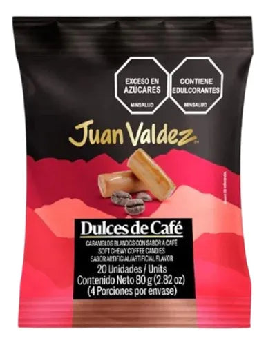 DULCES DE CAFÉ JUAN VALDEZ 80 GR