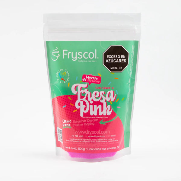 Mezcla de Azúcar Fryscol Fresa Pink  - 500gr