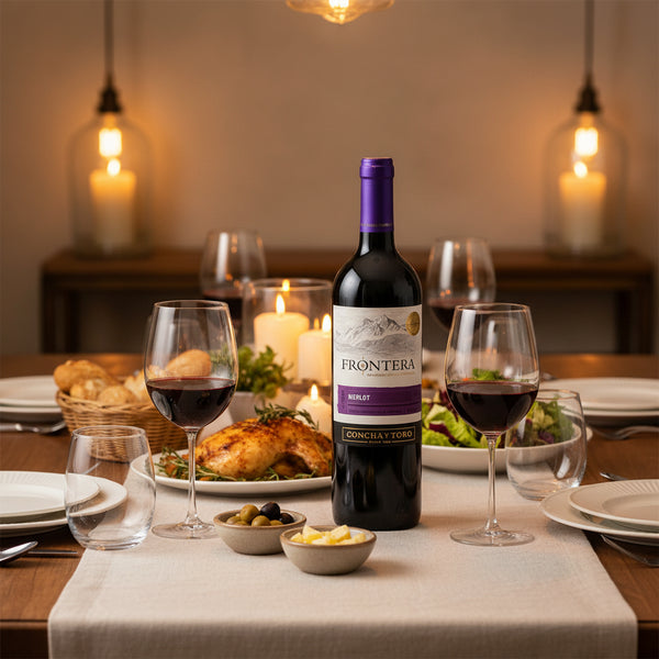 VINO CHILENO FRONTERA MERLOT 750 ML