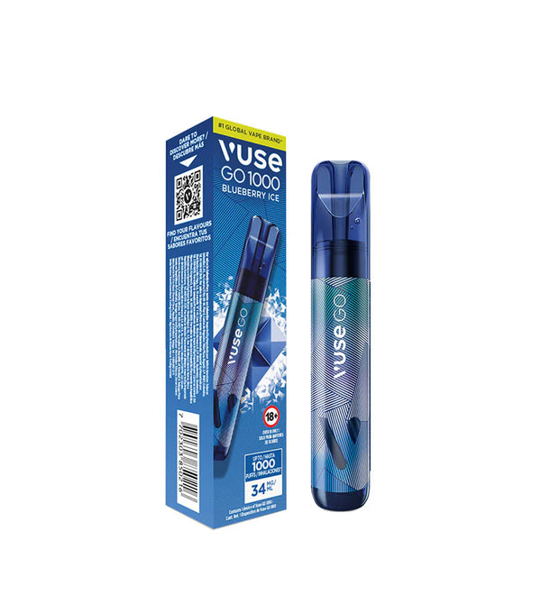Vapeador Vuse Go Blueberry Ice - 1000puffs