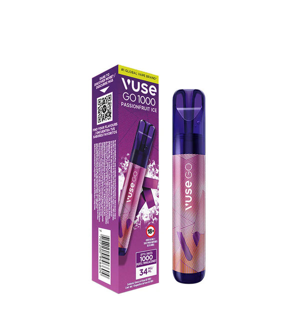 Vapeador Vuse Go Passionfruit Ice- 1000 puffs