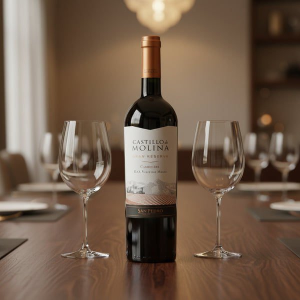 VINO CHILENO CASTILLO MOLINA CARMENERE 750 ML