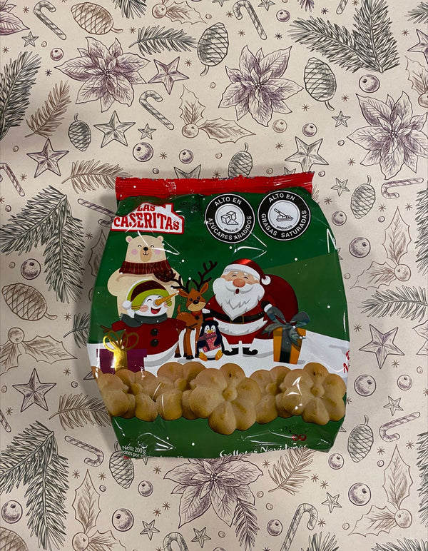 GALLETAS CASERITAS NAVIDEÑAS PAPA NOEL BOLSA 200 GR