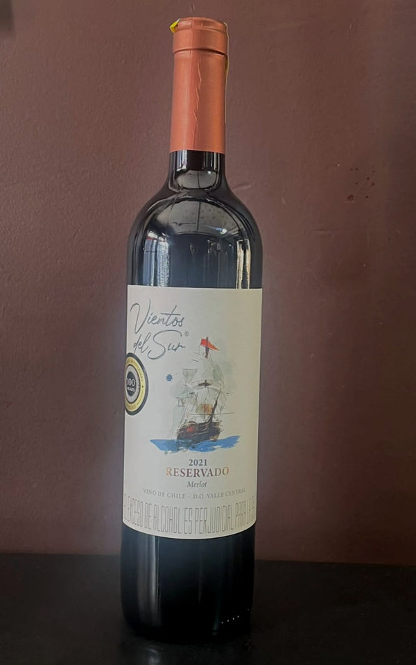 Vino Tinto Vientos del Sur Reservado Merlot - 750ml