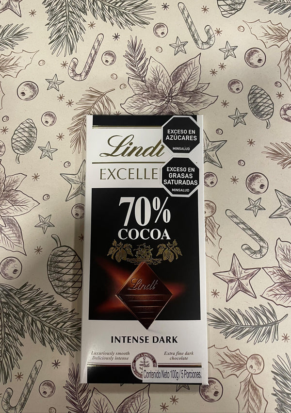 Chocole Suizo en Tableta Lindt 70% Cocoa - 100gr