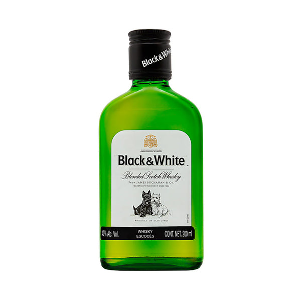 WHISKY BLACK AND WHITE 200 ML