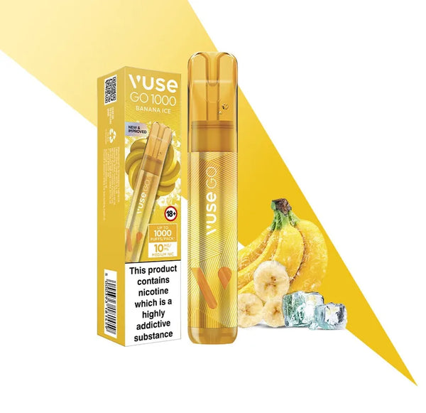 Vapeador Vuse Go Banana Ice - 1000puffs