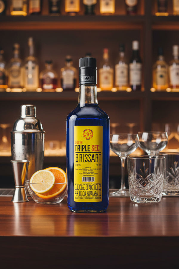 LICOR BRISSART TRIPLE SEC AZUL 750 ML