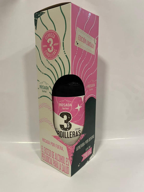 CERVEZA 3 CORDILLERAS  ROSADA 750 ML