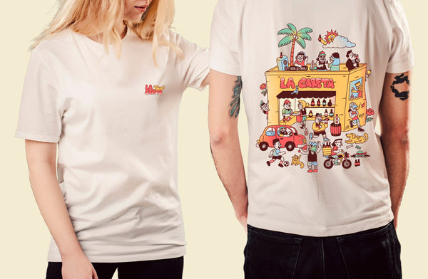 CAMISETA OVERSIZED LA CARETA MARFIL