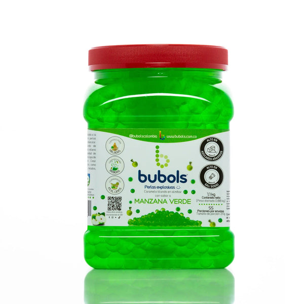 PERLAS EXPLOSIVAS BUBOLS MANZANA VERDE 1100 GR