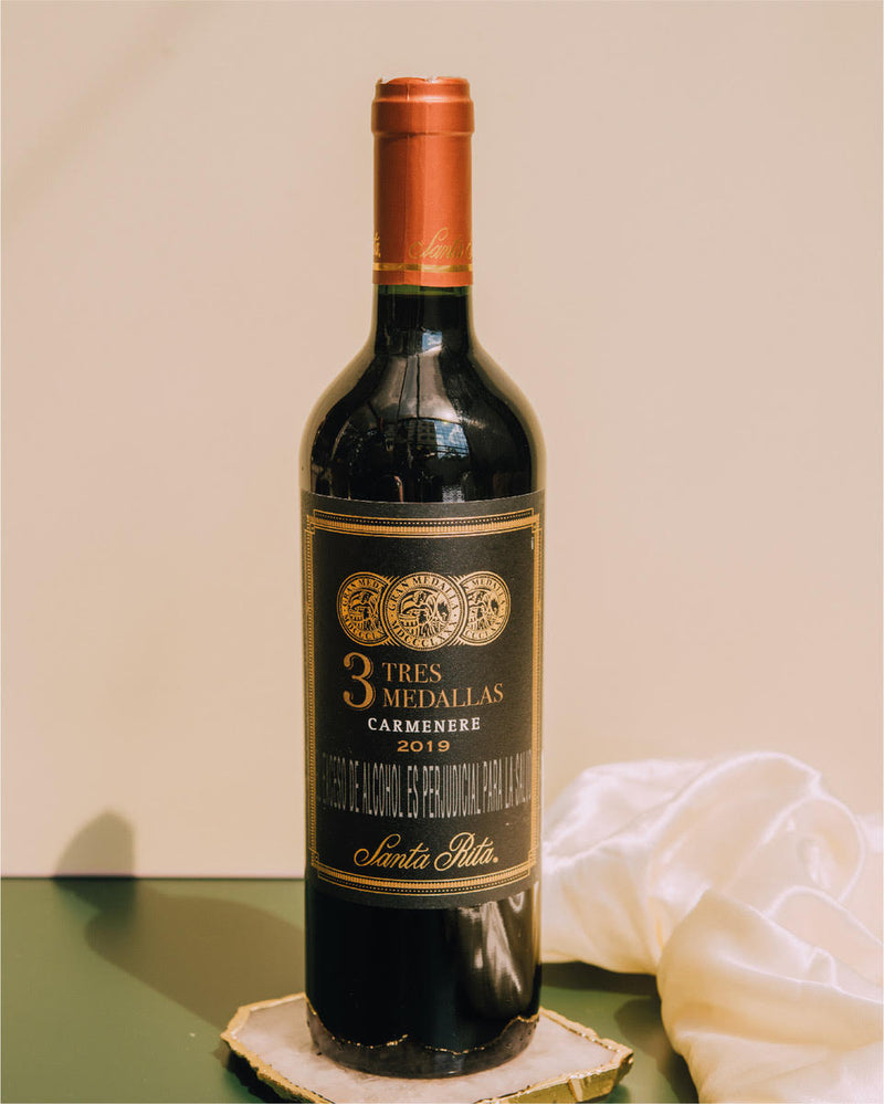 Vino Tinto Santa Rita Tres Medallas Carmenere - 750 ml