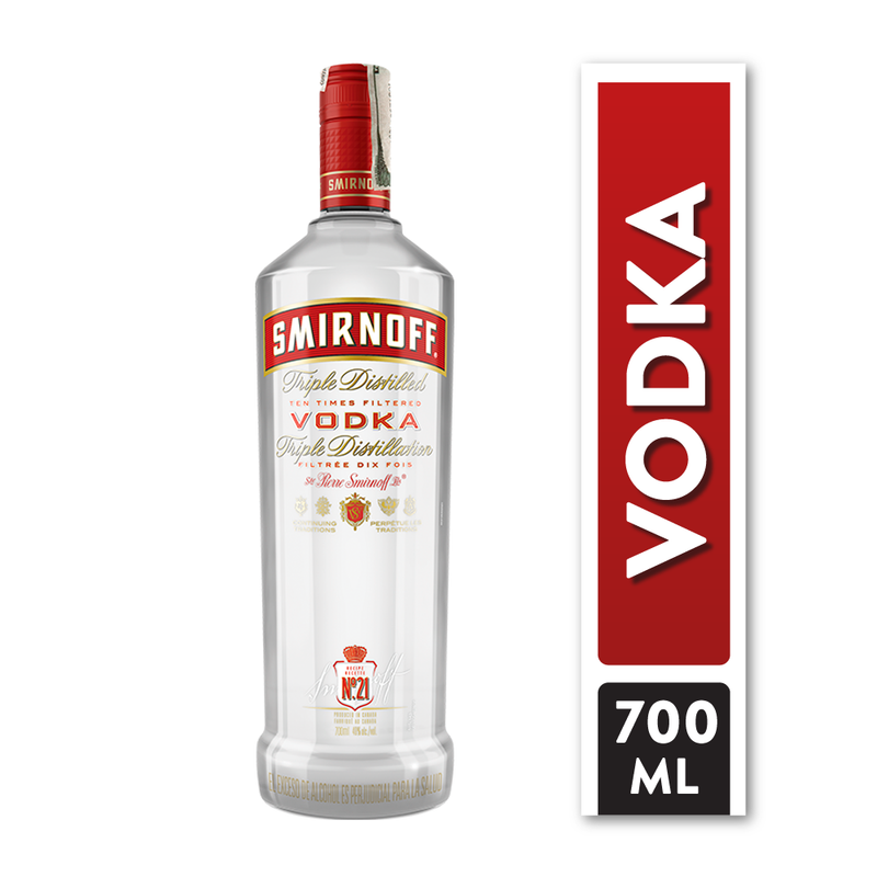Vodka Smirnoff - 700ml - La Careta Licores de La 70 - Domicilios en Medellín