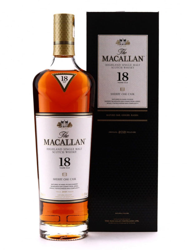 Whisky Macallan Sherry Oak Cask 18 años - 700ml